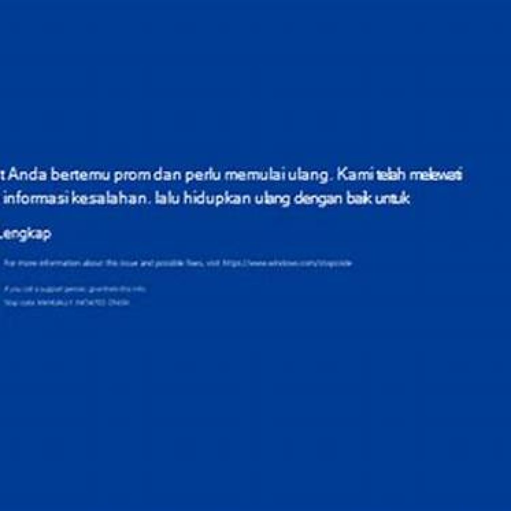 Cara Memperbaiki Laptop Blue Screen